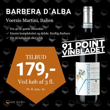 2018 Barbera d´Alba, Ciabot della Luna, Voerzio Martini, Italien